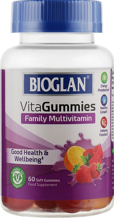Желейки "Мультівітаміни для всієї сім'ї" - Bioglan Vitagummies Family — фото N1
