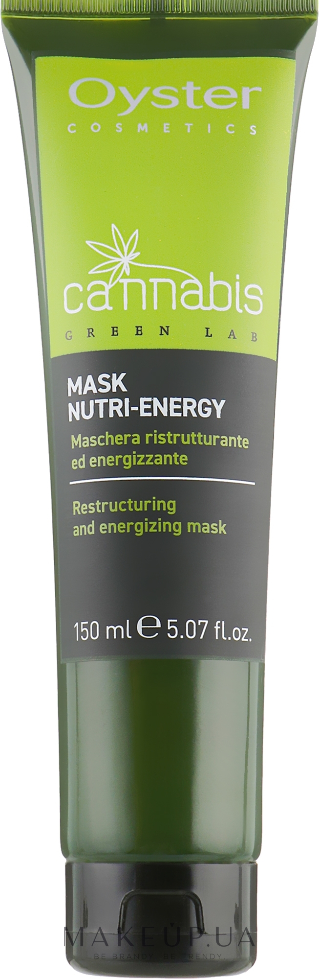 Восстанавливающая маска для волос - Oyster Cosmetics Cannabis Green Lab Mask Nutri-Energy — фото 150ml