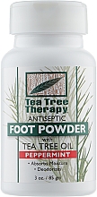 Духи, Парфюмерия, косметика Порошок для ног дезодорирующий с маслами чайного дерева и перечной мяты - Tea Tree Therapy Peppermint Foot Powder