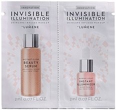 Духи, Парфюмерия, косметика Набор - Lumene Invisible Illumination (ser/2ml + highlighter/2ml)