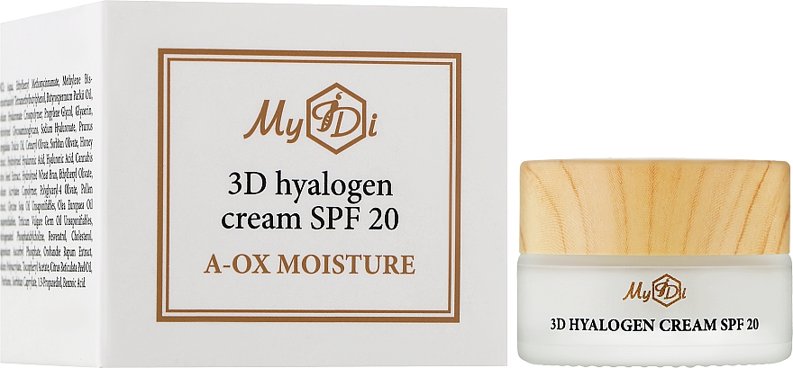 Дневной антиоксидантный увлажняющий крем SPF 20 - MyIDi A-Ox Moisture 3D Hyalogen Cream SPF 20 (пробник) — фото N2