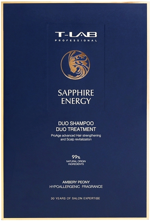 Набір - T-Lab Professional Sapphire Energy Set (shm/300ml + cond/300ml) — фото N2