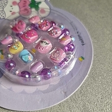 Накладные самоклеящиеся ногти для детей с браслетом, 934 - Deni Carte Tipsy Kids  — фото N6