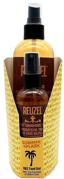 Набор - Reuzel Summer Splash Spray Grooming Tonic (h/tonic/355ml + h/tonic/100ml) — фото N1