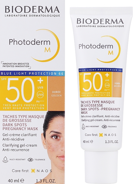 Тонізувальний захисний крем для обличчя - Bioderma Photoderm M Bioderma Photoderm Protector Solar Anti Manchas SPF50+ — фото N2