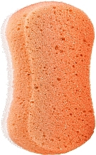 Парфумерія, косметика Губка масажна для тіла "XXL", помаранчева - Grosik Camellia Bath Sponge