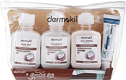 Духи, Парфюмерия, косметика Набор, 5 продуктов - Dermokil Coconut Seyahat Seti