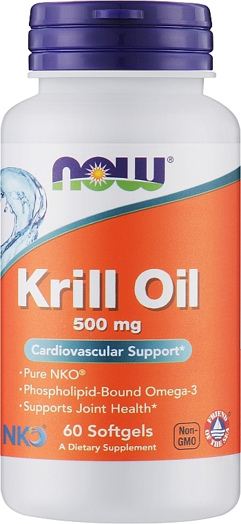 Масло криля, 500 мг - Now Foods Neptune Krill Oil Softgels — фото N1