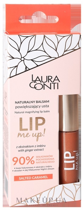 Бальзам для губ с экстрактом имбиря - Laura Conti Lip Me Up — фото Salted Caramel
