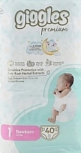 Парфумерія, косметика Підгузки Premium 1 Newborn, 2-5 кг, 40 шт. - Giggles