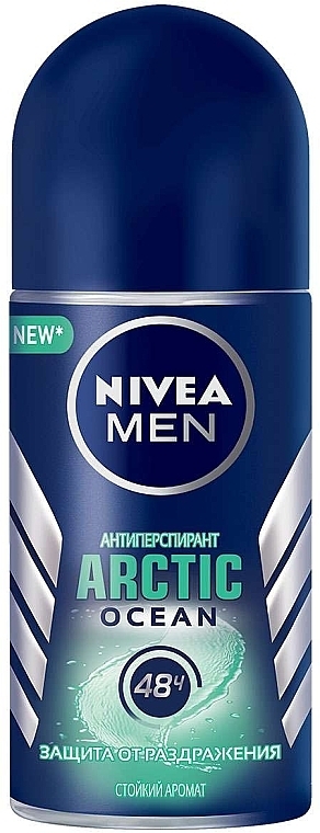 УЦІНКА Кульковий антиперспірант "Захист від подразнення" - NIVEA MEN Arctic Ocean * — фото N1