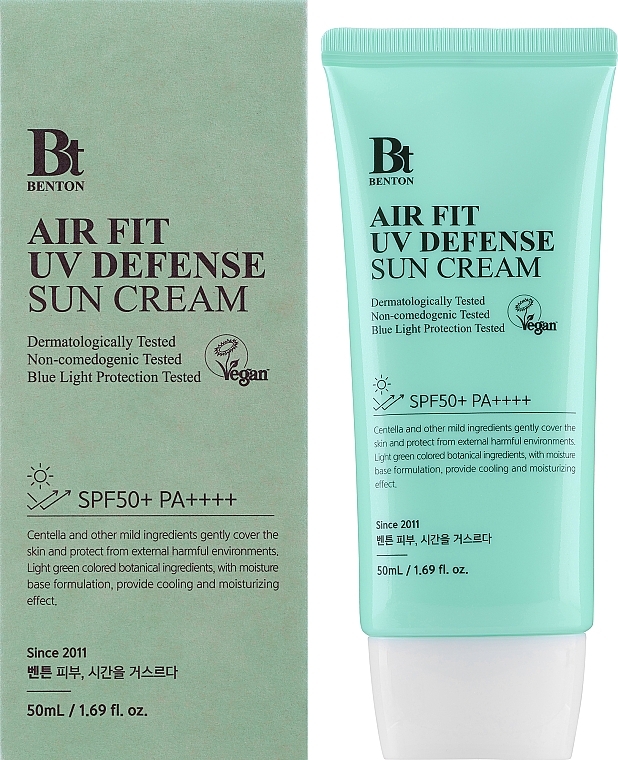 Солнцезащитный крем - Benton Air Fit UV Defense Sun Cream SPF50+/PA++++ — фото N4