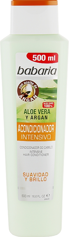 Интенсивный кондиционер для волос - Babaria Intensive Conditioner Aloe Vera And Argan Conditioner — фото N1