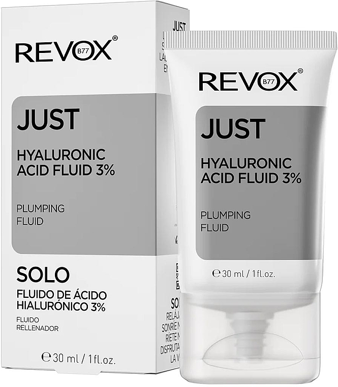 Гіалуроновий флюїд для обличчя - Revox Just Hyaluronic Acid Fluid 3% — фото N1