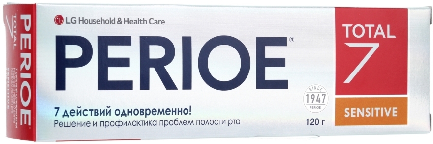 Зубная паста "Total 7 Sensitive" - LG Household & Health Perioe Total 7 Sensitive