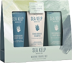 Парфумерія, косметика Набір - Scottish Fine Soaps Sea Kelp Travel Set (b/cr/75ml + shmp/75ml + b/wash/75ml)