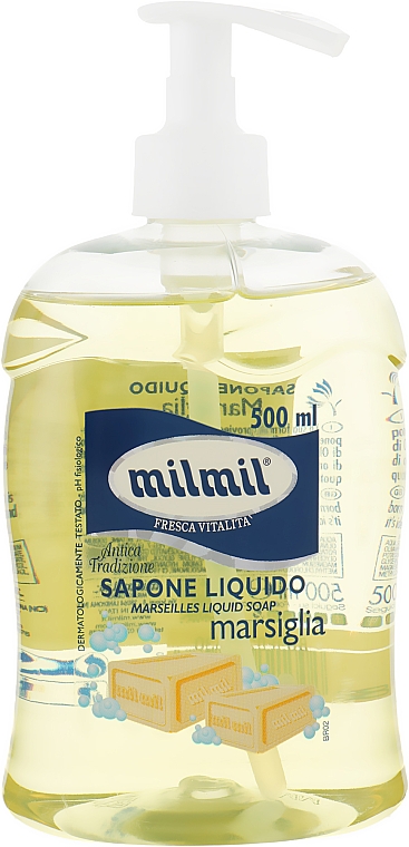 Жидкое мыло " Древняя марсельская традиция" с дозатором - Mil Mil  — фото N1