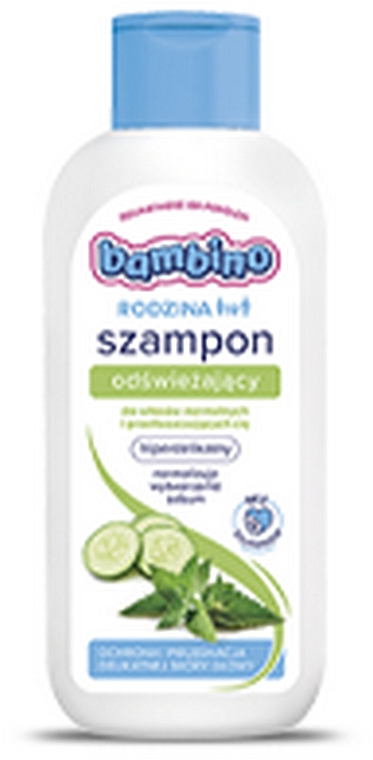 Освіжальний шампунь для нормального й жирного волосся - Bambino Family Refreshing Shampoo — фото N1