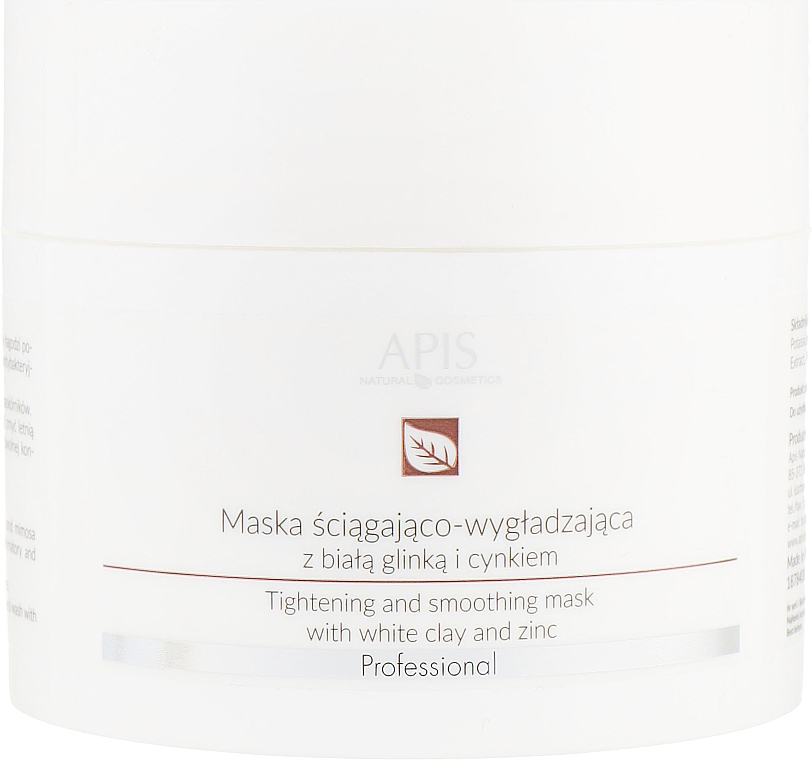 Маска з білою глиною для обличчя - APIS Professional Tightening And Smoothing Mask *