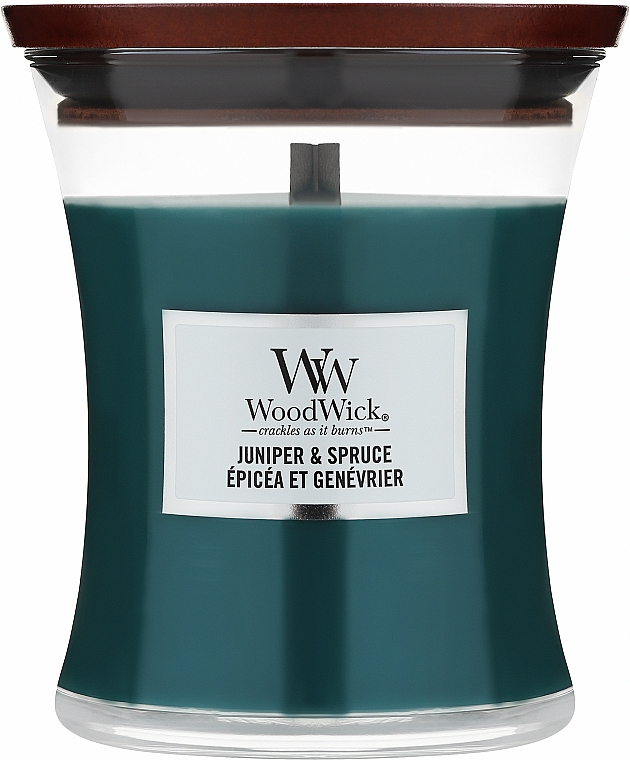 Ароматична свічка в склянці - WoodWick Petite Candle Juniper & Spruce — фото N2