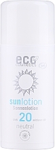 Духи, Парфюмерия, косметика Солнцезащитный лосьон без запаха - Eco Cosmetics Sun Lotion SPF 20