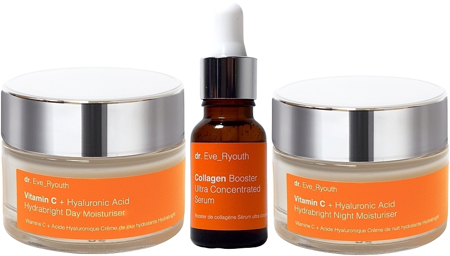 Набор - Dr. Eve_Ryouth Vitamin C Luminous Boost Set (d/cr/50ml + n/cr/50ml + serum/15ml) — фото N2