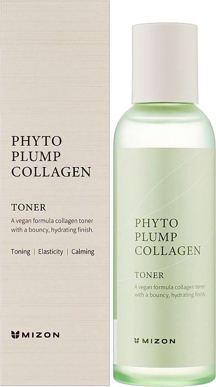Успокаивающий веганский тоник с фитоколлагеном - Mizon Phyto Plump Collagen Toner — фото N2