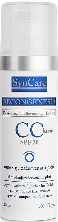 Крем проти почервоніння - SynCare Decongenesia CC Anti-Redness Cream SPF 20 — фото N1