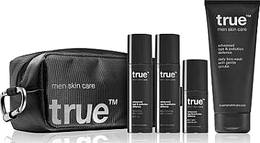 Набор, 5 продуктов - True Men Skin Care Advanced Age & Pollution Defence Simple Daily Skin Care Routine — фото N1