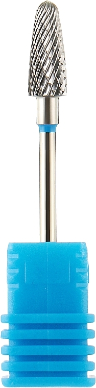 Фреза твердосплавная "Конус, полусферический конец" 274 190 050, синяя - Nail Drill  — фото N1
