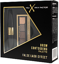 Парфумерія, косметика Набір - Max Factor Brow Contouring Palette & False Lash Effect (mascara/9ml + shadows/6.5g)