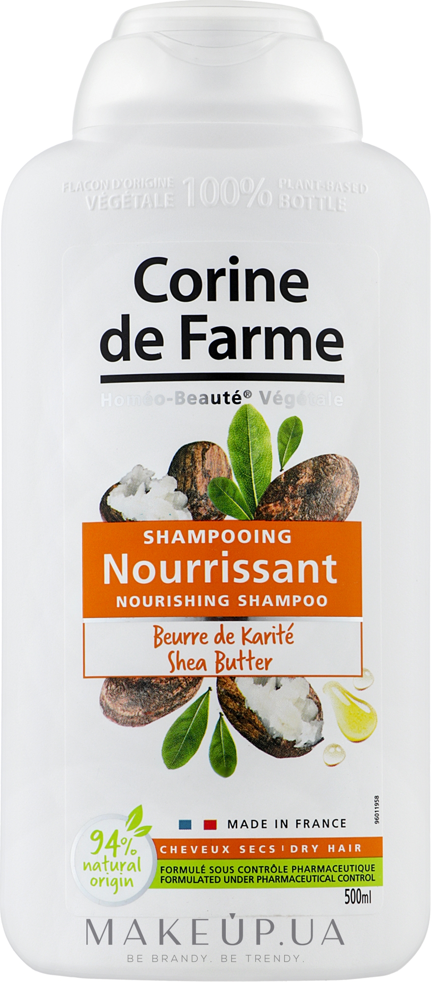 Шампунь питательный с маслом ши - Corine De Farme Shampoo  — фото 500ml