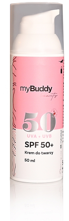 Крем для лица с УФ-фильтром SPF50 - myBuddy — фото N1