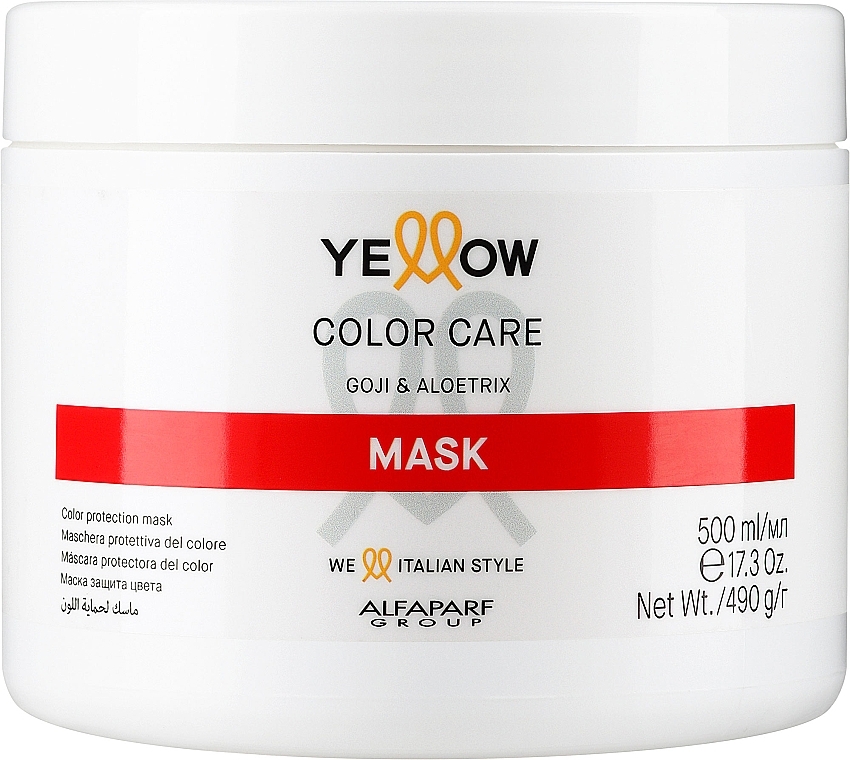 Маска длязахисту кольору волосся - Alfaparf Yellow Color Care Mask — фото N1