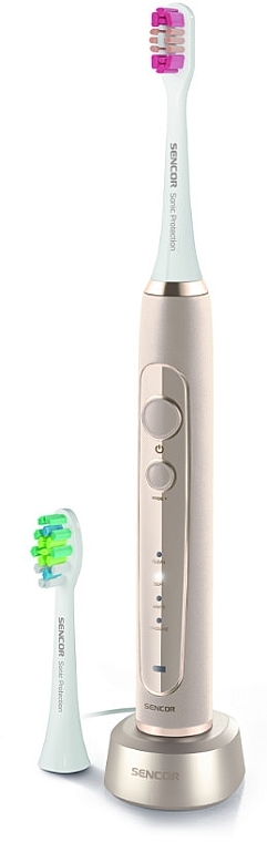 Электрическая зубная щетка, золотисто-белая, SOC 4201GD - Sencor — фото N3