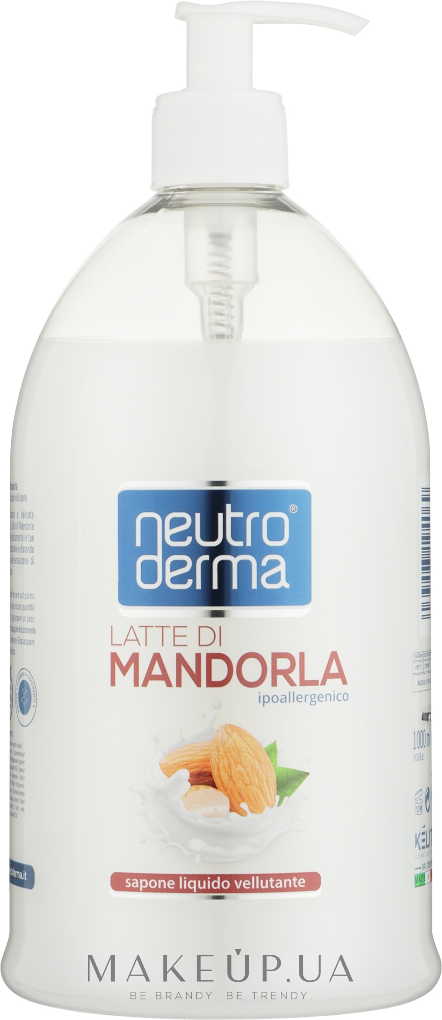 Жидкое мыло для рук "Миндальное молочко" - Neutro Derma Latte di Mandorla — фото 1000ml