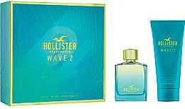 Духи, Парфюмерия, косметика Hollister Wave 2 For Him - Набор (edt/100ml + sh/gel/200ml)