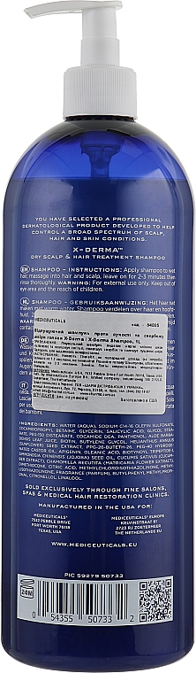 Відлущувальний шампунь проти сухості й свербіння шкіри голови - Mediceuticals Scalp Therapies X-Derma — фото N4
