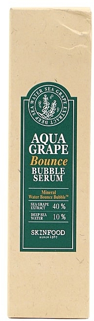 Увлажняющая кислородная сыворотка с экстрактом морского винограда - SkinFood Aqua Grape Bounce Bubble Serum — фото N2