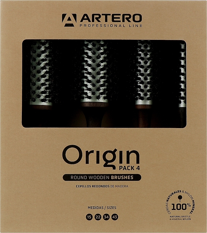 Набор брашингов, 4 шт - Artero Origin Brush Pack 15, 22, 33, 43 mm — фото N1