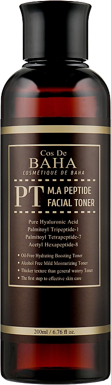 Тонер з пептидами для обличчя - Cos De BAHA Matrixyl 3000 Argireline — фото N1