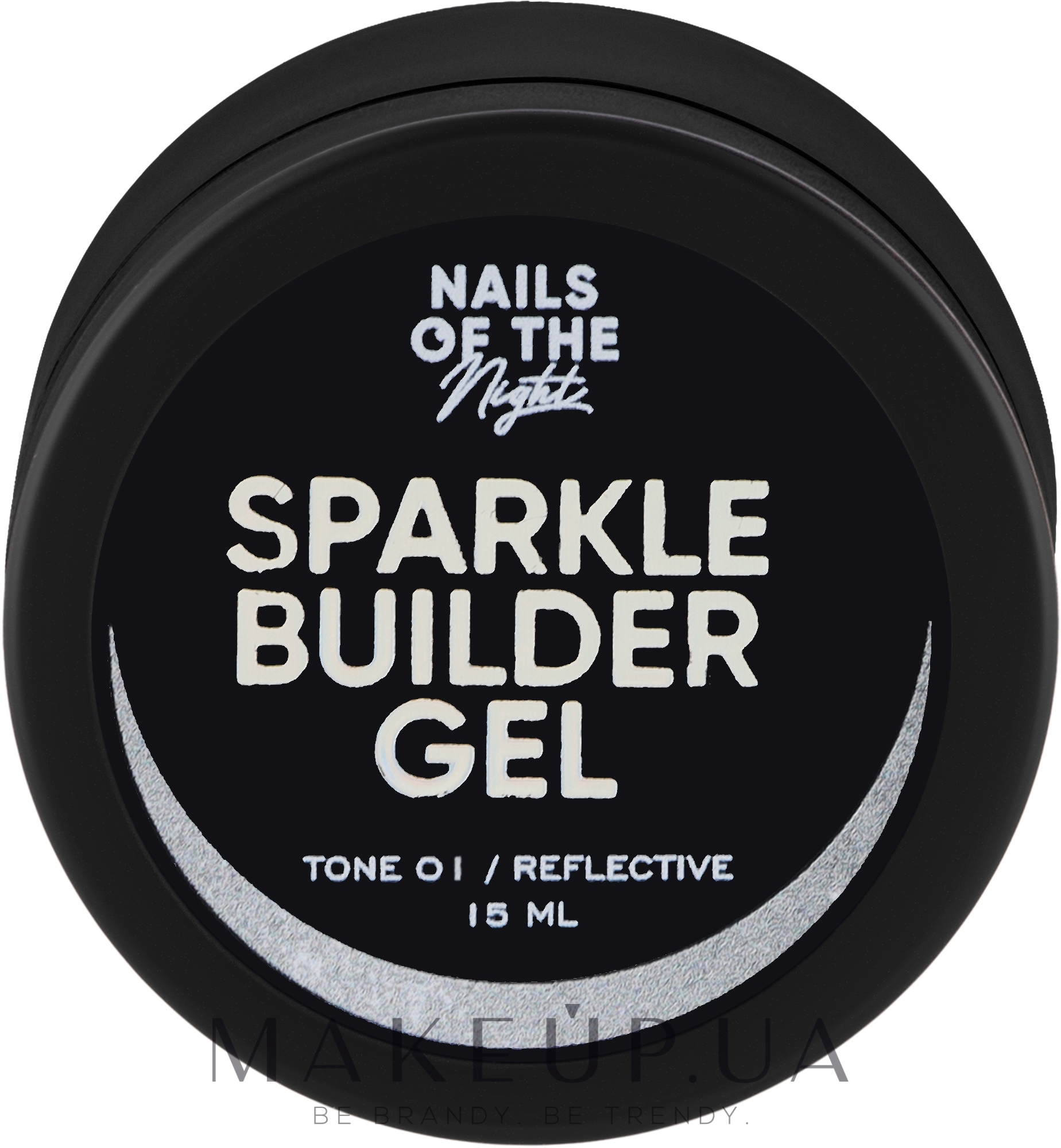 Светоотражающий строительный гель для ногтей - Nails Of The Day Sparkle Builder Gel — фото 01