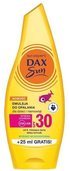 Детская солнцезащитная эмульсия - Dax Sun Protective Emulsion SPF30 — фото N1