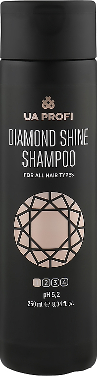Шампунь "Діамантовий блиск" для усіх типів волосся - UA Profi Diamond Shine For All Hair Types Shampoo pH 5.2 — фото N1