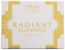 Духи, Парфюмерия, косметика Палетка хайлайтеров - MUA Luxe Radiant Illumination Highlighting Kit