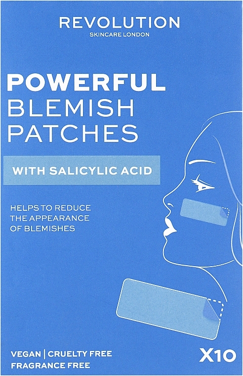 Патчи против высыпаний - Revolution Skincare Powerful Salicylic Acid Blemish Patches — фото N1