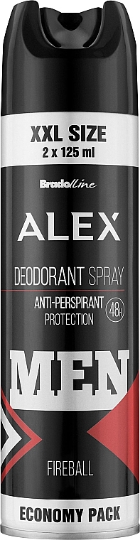 Дезодорант-спрей для чоловіків - Bradoline Alex Fireball Deodorant — фото N1