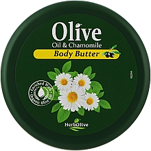 Парфумерія, косметика Олія для тіла з екстрактом ромашки - Madis HerbOlive Olive Oil & Chamomile Body Butter