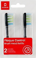 Духи, Парфюмерия, косметика Насадки для электрической зубной щетки Plaque Control Medium, 2 шт., черные - Oclean Brush Heads Refills