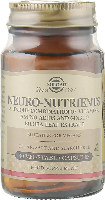 Нейронутриентс капсулы - Solgar Neuro-Nutrients — фото N1